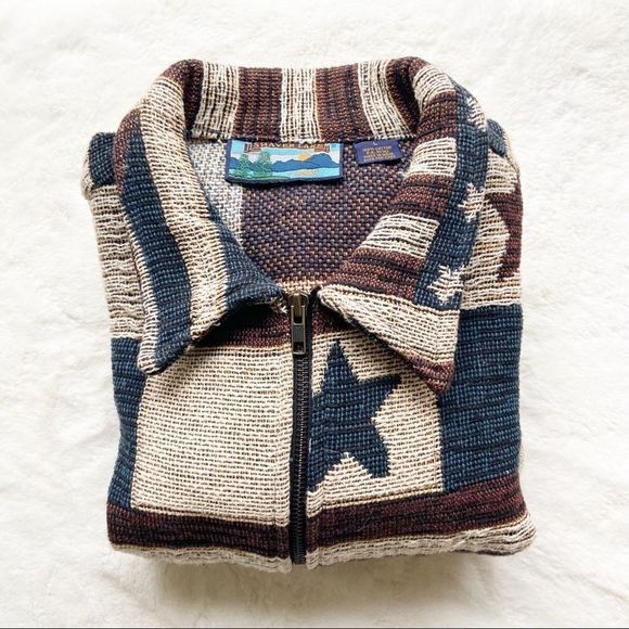 Shaver Lake Woven Star and Stripe Print Jacket - Picture 8 of 8